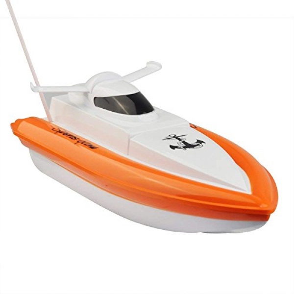 RC Boat,KingPow-DeXop High Tear Electric Immediate RC Boat Radio Distant Control Boat(The Motor And Slip Bear No Response On The Land)