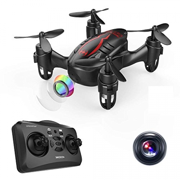 DROCON Hacker Drone, RC Quadcopter Micro Mini Drone with 720P HD Digicam, Headless Mode, Easy to Bright, 360 Level Flip