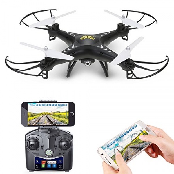 Holy Stone HS110 FPV RC Drone with Camera 720P HD Live Video WiFi 2.4GHz 4CH 6-Axis Gyro RC Quadcopter with Altitude Withhold,