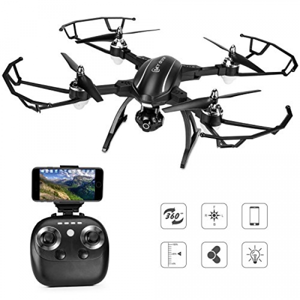 Drone With Digicam Live Video, TOQIBO X34 FPV RC Drone with a hundred and twenty° Vast-angle 720P HD Wi-Fi Digicam Foldable Drone RTF –