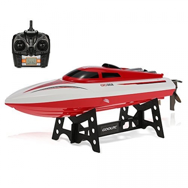GoolRC GC002 Distant Build watch over Boat 2.4GHz 20km/h Excessive Lope Electric 180 Stage Flipping RC Racing Boat Most animated Toy Pools Lakes
