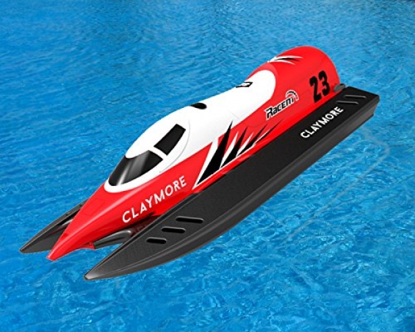 POCO DIVO 2.4Ghz Claymore F1 Champion Boat RC System Racing Yacht R/C EP RTR Ship Radio Retain an eye fixed on 20-mph Excessive Tempo Pool Racer