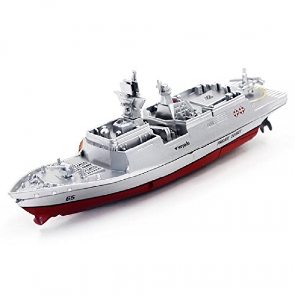 Dacawin(TM) A long way flung Regulate Challenger Aircraft Provider RC Boat Warship Battleship (Sliver)