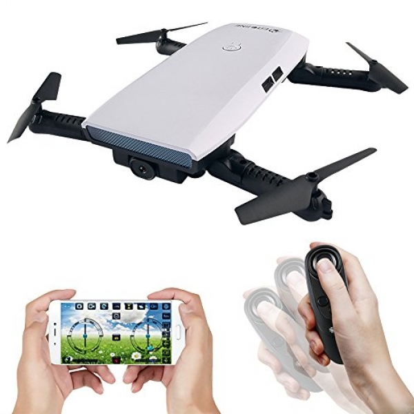 EACHINE Drone With Camera Reside Video, E56 WIFI FPV Quadcopter With 2.0MP 720P HD Camera Gravity Sensor Mode Altitude Salvage RC Foldable Selfie Pocket Drone APP Management RTF