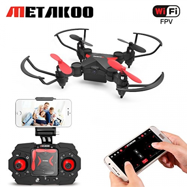 Mini Drone, Metakoo M2 FPV RC Drone Present for Teenagers, WiFi Quadcopter with HD Camera Stay Video, Gravity Control, Trajectory Flight,