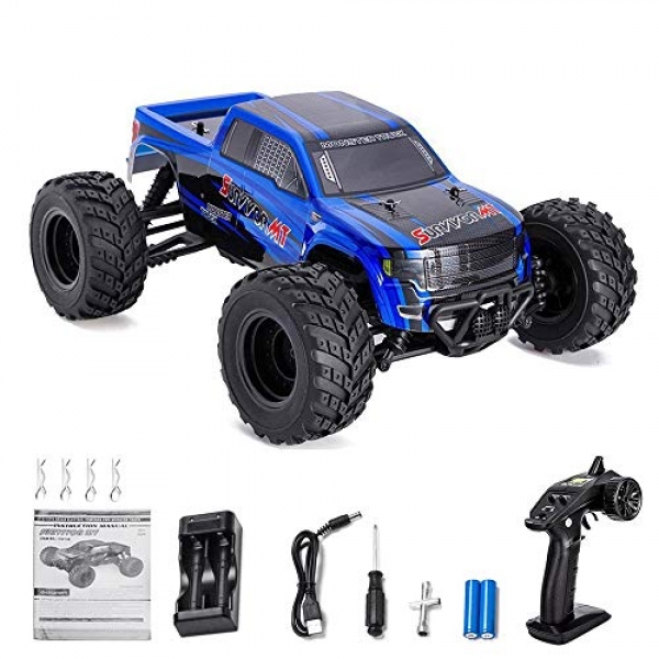 Distianert 1:12 Scale 4wd RTR Rock Crawler Electric RC Vehicle 2.4GHz Radio Distant Management Excessive Tempo 45KM/H Simplest RC Buggy On-Street Off-Street Racing Rock Crawling