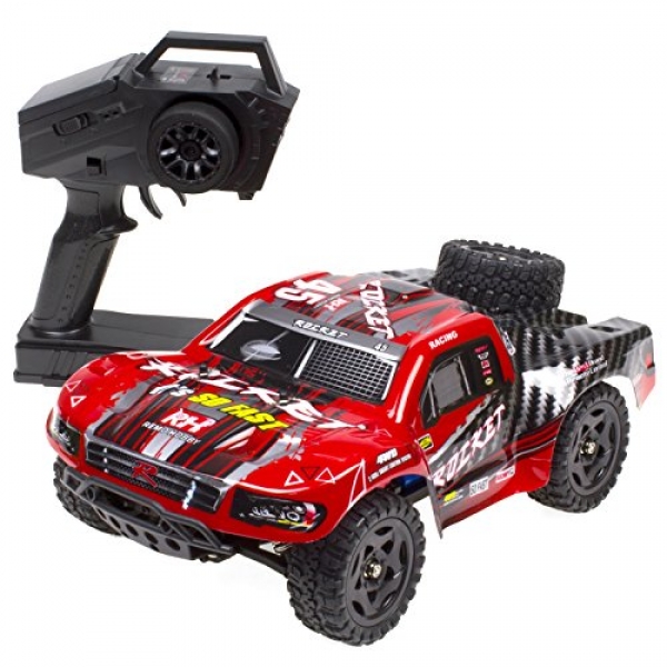 Cheerwing REMO Rocket RC Truck 1:sixteen 2.4Ghz 4wd Faraway Management Car High Plod Off-road Rapid Route Truck Red