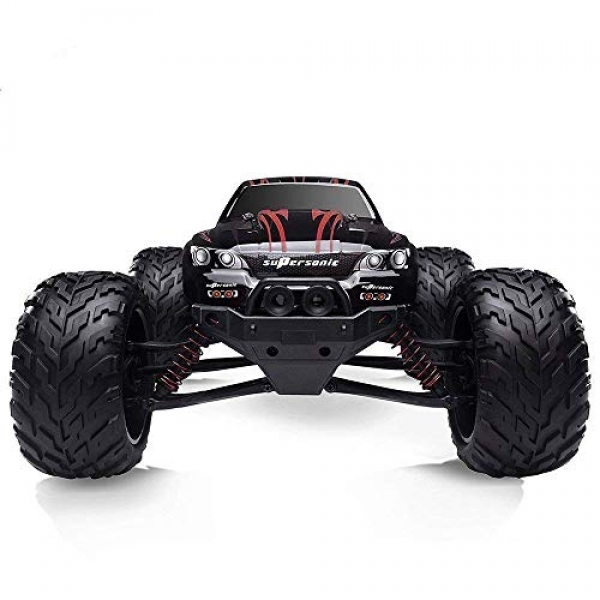 Hosim High Hump RC Off-Street Automobile 9112, 38km/h 1/12 Scale Radio Controlled Electric All Terrain Automobile – 2.4Ghz 2WD Some distance away Build an eye on Monster Truck for Both Kids and Adults (Red)