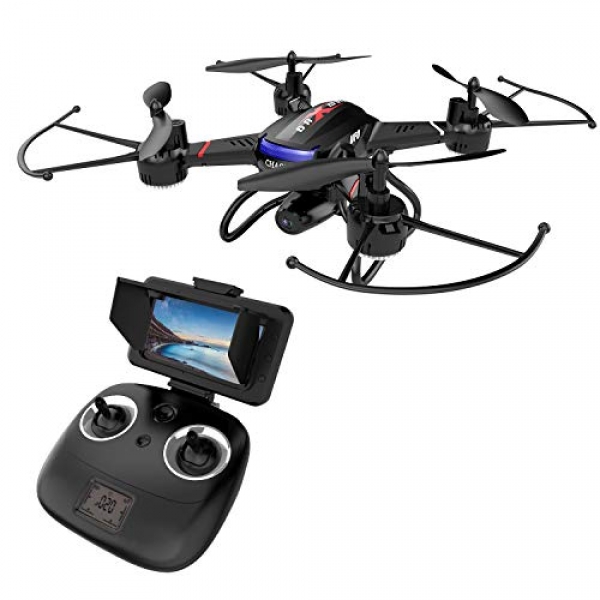 Holy Stone F181G Drone with Digital camera 5.8G FPV Stay Video for Children Inexperienced persons Adults Quadcopter with HD LCD Transmitter,