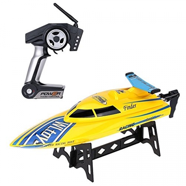 Bestoying RC Boat High Urge RC Boat RTF Charging Faraway Maintain watch over Boat -Yellow