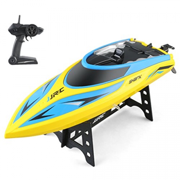 ALLCACA Faraway Administration Boat for Pools and Lakes – 2.4Ghz Excessive Slump RC Boat – four Channels Electric Boat for Children &