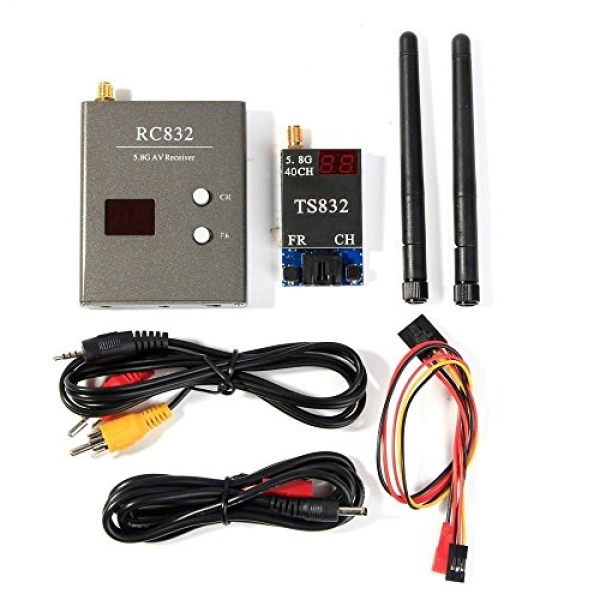 TENINYU 40Ch 5.8G 600mw 5km Wi-fi AV TX RX Transmitter TS832 Receiver RC832 for FPV DIY RC Drone Car Multicopter