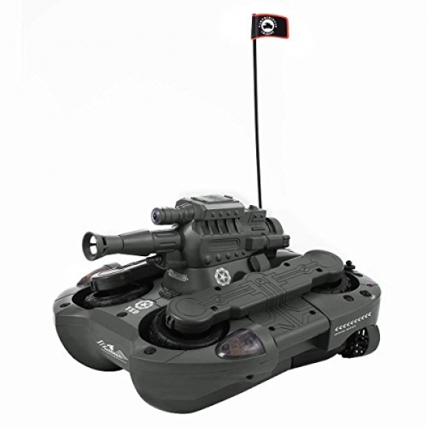 LENRUE 2.4G 12CH RC War Tank Amphibious Land and Sea 4wd Far flung Administration Automobile