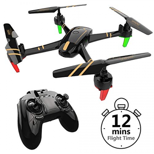 Remoking R820 RC Drone Toys Racing Quadcopter Headless Mode 2.4GHz 360°flip 4 Channels Altitude Aid Indoor and Outdoors Sport Game Appropriate for Teens and Grownup as Items 12mins Long Flight Time –