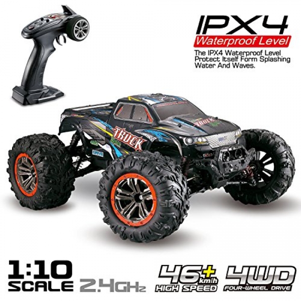 Hosim Enormous Dimension 1:10 Scale High Saunter 46km/h Four wheel drive 2.4Ghz Distant Address an eye on Truck 9125, Radio Managed Off-Street RC Vehicle Electronic Monster Truck R/C RTR Hobby Grade Inappropriate-Nation Vehicle (Blue)
