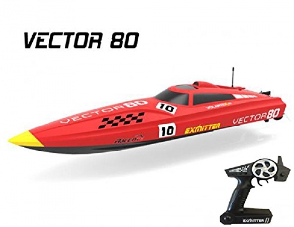 2.4Ghz Radio Retain an eye on Retain an eye on Vector eighty (cm) Gargantuan Excessive Lope Speed Boat ABS Unibody RC ARTR w/ESC Brushless Motor v798-1