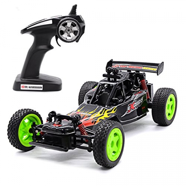 Tecesy Electrical A ways-off Regulate RC Excessive Bustle Automobile 1:sixteen Scale 4 wheel power Drifting Radio Off Toll road Automobile Karting RC Automobile Racing 2.4Ghz 50M Rapid Rock RC Buggy With Lights RTR Vast Gift for Children/Freinds