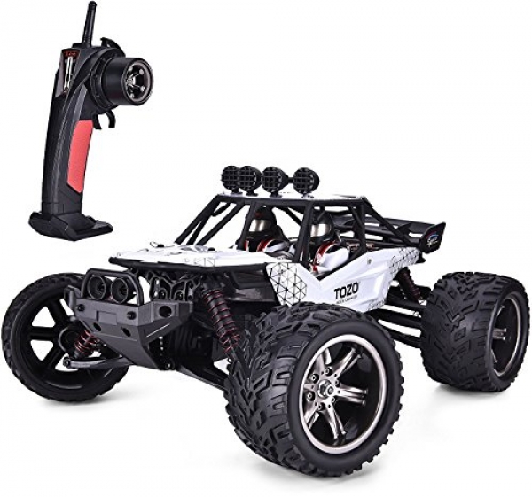 TOZO C2035 RC Vehicles Excessive Bustle 30MPH 1/12 Scale RTR A long way flung Withhold an eye on Brushed Monster Truck Off Avenue Automobile Substantial Foot RC 2WD Electric Vitality Buggy W/2.4G Challenger White