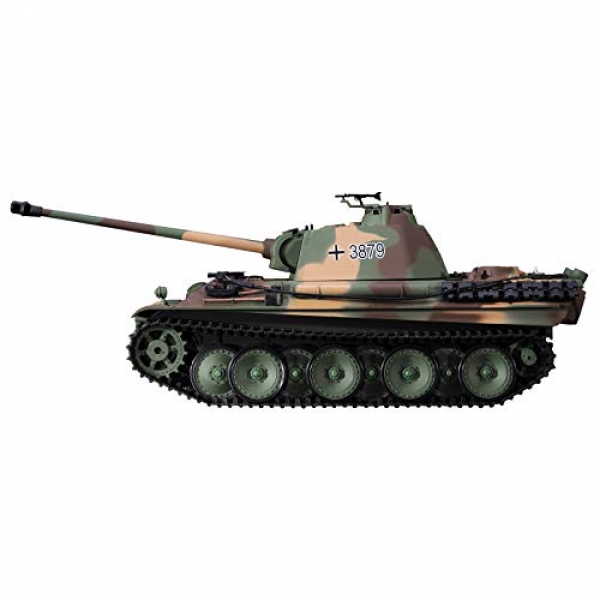 Heng Prolonged First-price Edition A long way-off Administration 2.4Ghz 1/sixteen Scale German Panther Style G RC Main Fight Tank with Metal Gear Tracks,