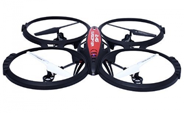 RC Drone,ToyPark 2.4Ghz Transportable RC Quadcopter Drone with 6-Axis Gyro RC Drone with 0.5 MP Digicam (L6036-1)