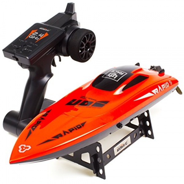 UDIRC 2.4Ghz RC Racing Boat for Adults 30KM/H High Hotfoot Electronic Far flung Assist watch over Boat for Kids