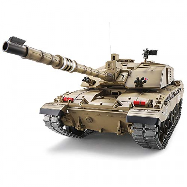 Heng Long Pro Model Some distance off Adjust 2.4Ghz 1/Sixteen Scale U.Ample Challenger 2, RC Considerable Battle Tank, with Steel Tools and Tracks