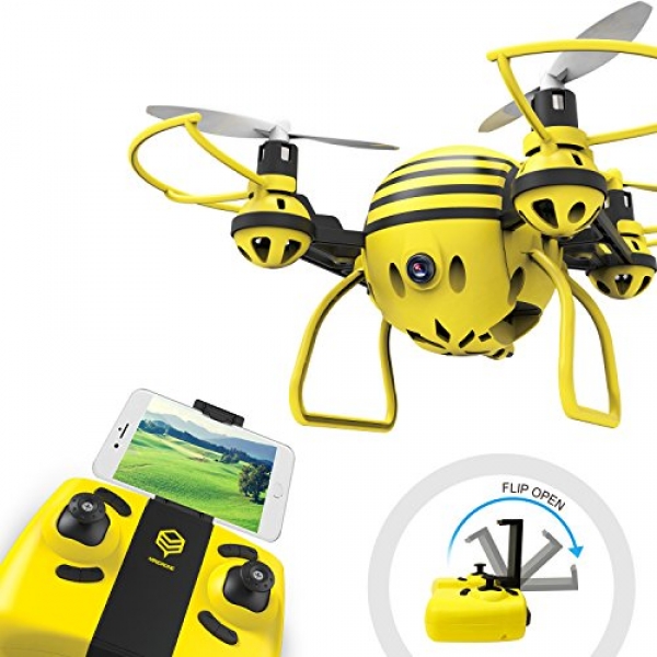 HASAKEE FPV RC Drone with HD WiFi Camera Are dwelling Video RC Quadcopter with Altitude Protect,APP Protect watch over,Headless Mode and One Key Return,Mini Quadcopter Drone for Teens and Novices