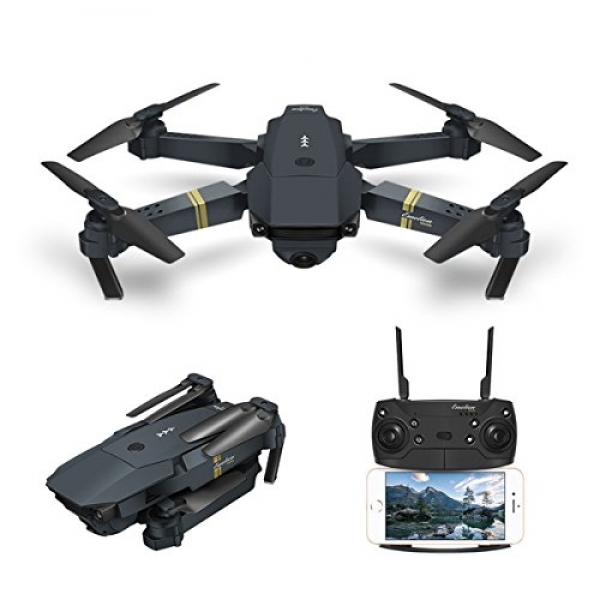 Quadcopter Drone with Camera Are residing Video, EACHINE E58 WiFi FPV Quadcopter with a hundred and twenty° Extensive-Perspective 720P HD Camera Foldable Drone RTF –