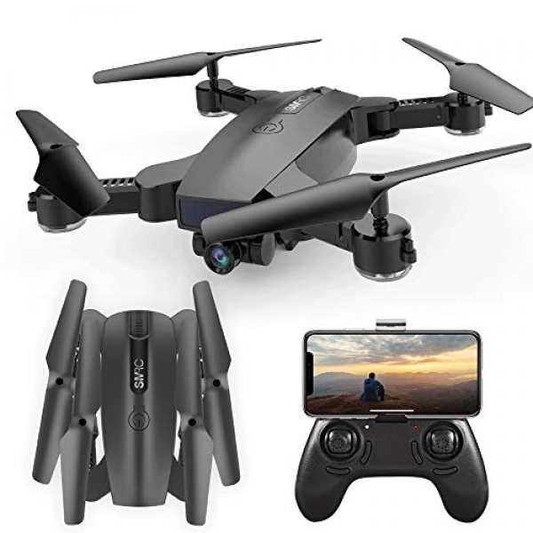 SGOTA RC Drone with Twin 720P HD 2MP Cameras Foldable FPV WiFi RC Quadcopter 2.4GHz A ways-off Regulate Drone with Teach Me Mode