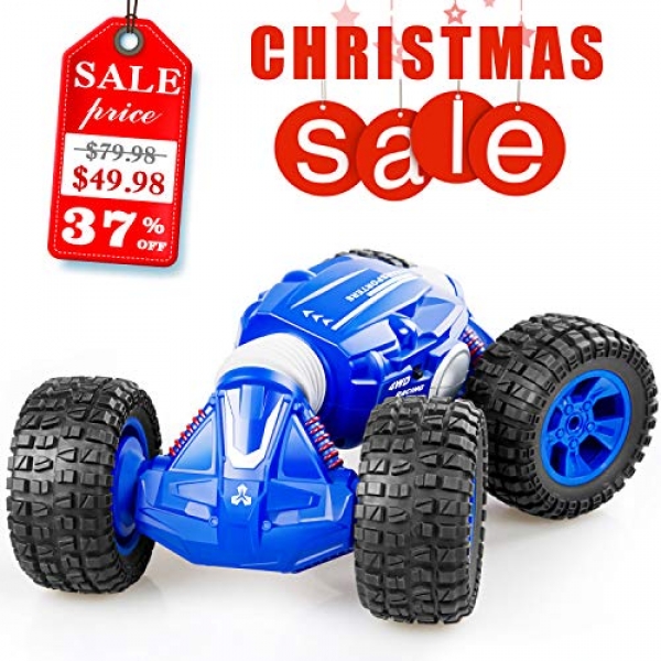 A long way-off Management Vehicle, Rc Vehicles with 2.4Ghz, 4WD Off Motorway Monster Truck for Boys & Ladies, 1/sixteen Scale Like a flash Inch Deformation Stunt Vehicle with 2 Rechargeable Batteries