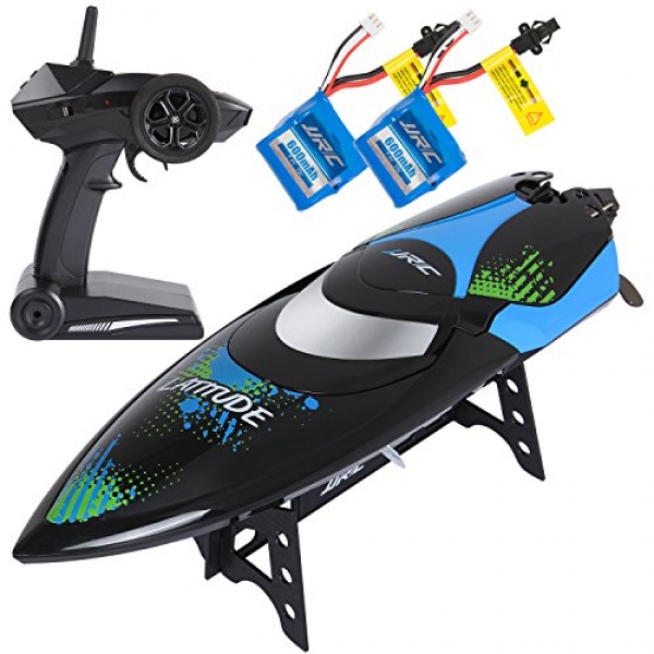 ANTAPRCIS 24km/h RC Trudge Boat Toy, 40MHz High Poke Snappy Angry Boat with Distant Control for Adults Teens with 2 Free Battery,