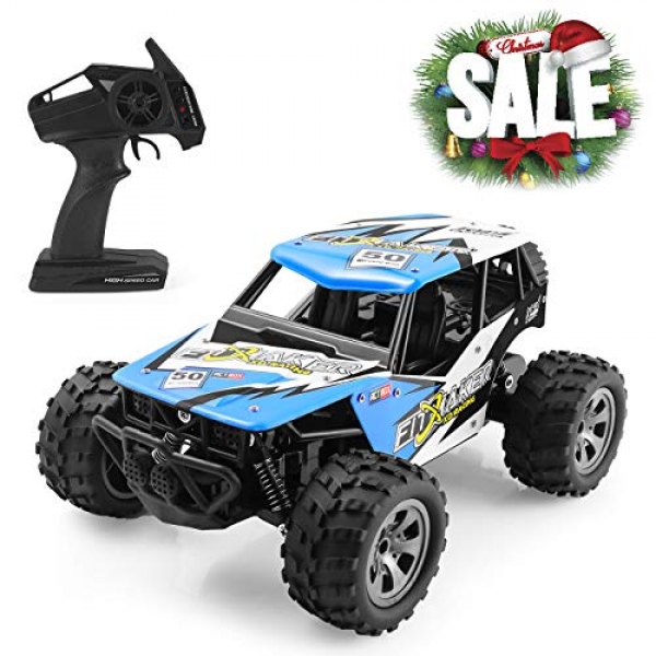 FITMAKER RC Autos, All Terrain Far flung Protect a watch on High-Velocity Offroad 2.4Ghz 2WD Far flung Protect a watch on Monster Truck,