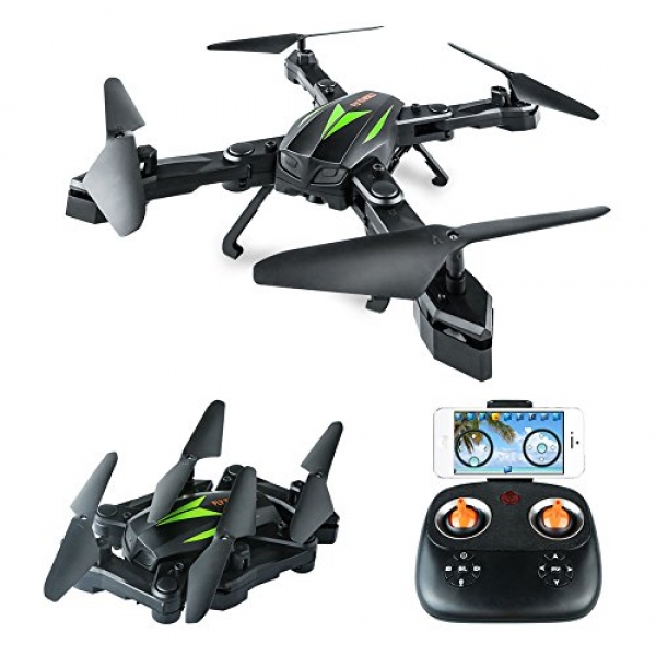 AKASO A200 Drone with Digicam 720P FPV Drones Reside Video 6-Axis Gyro 2.4GHz Altitude Withhold Foldable Arms RC Drones for Youngsters Inexperienced persons Adults