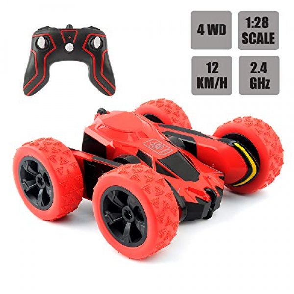 RC Automotive Distant Control Automotive, 1:28 Scale Electrical Autos Monster Truck, four wheel pressure Distant Control Stunt Automotive Off Avenue Vehicle,