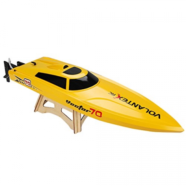 Costzon RC Boat Brushless PNP Racing Boat No Radio Motor Servo, Yellow