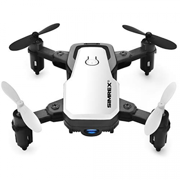 SIMREX X300C Mini Drone with Camera WiFi HD FPV Foldable RC Quadcopter Rtf 4CH 2.4Ghz Distant Control Headless [Altitude Hold] Sizable Easy Hover for Training –