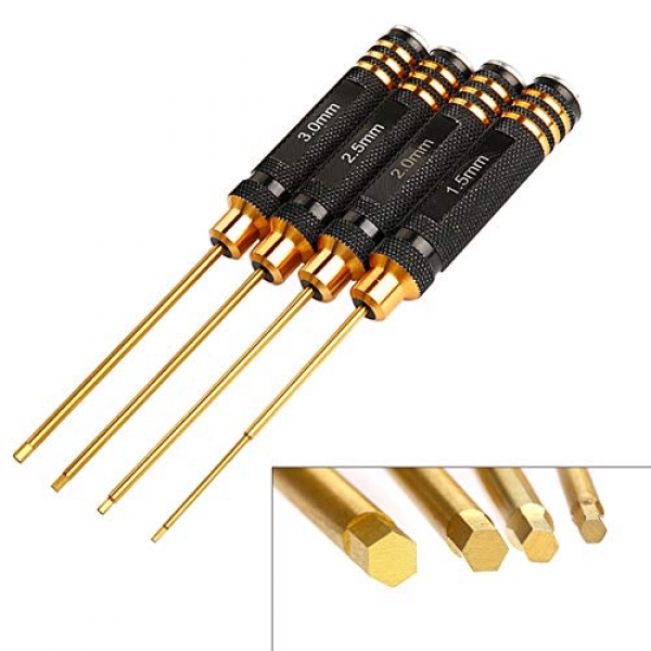 Racingirl NIDICI Titanium Hexagon Screwdriver Wrench Instrument for Multi-Axis FPV Racing Drone RC Quadcopter Automobile Modeling Robotic