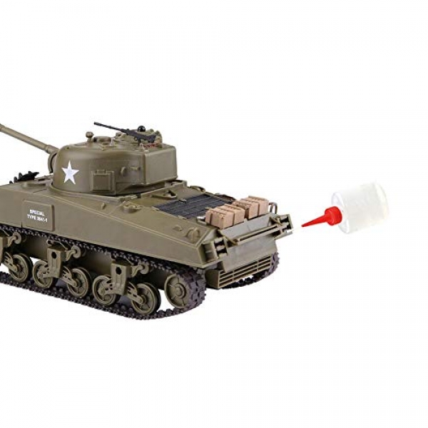 Dilwe RC Tank Toy, Heng Long 3841-02 2.4GHz Frequency 1/30 Scale Some distance flung Build a watch on Tank with Sound Gentle Military Automobile Toy Present for Young individuals Young individuals