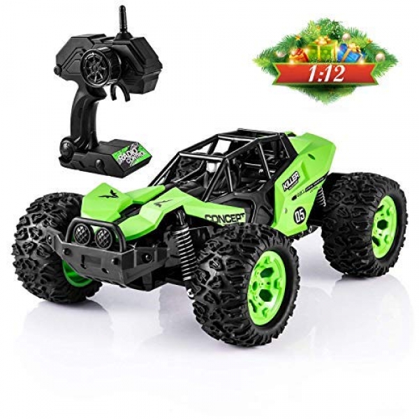 RC Vehicles for teenagers, 1:12 A ways away Aid watch over Car Excessive-Run off Boulevard Barren web site Buggy Car 2.4Ghz 2WD Electrical Racing Car,