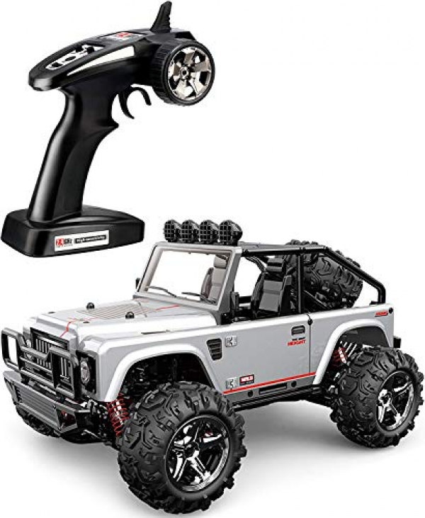 TOZO C1153 RC CAR Battleax High Crawl 30km/h 4×4 Fleet Crawl Autos 1:22 RC Scale RTR Racing Four wheel force Electrical Power Buggy W/2.4G Radio Some distance off Control Off Road Powersport Gray