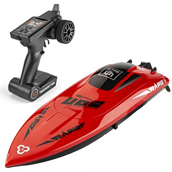 RC Boats for Kids and Adults, 30+KM/H High Tempo RC Boats for Lakes, Rivers and Swimming pools, 2.4GHz Far-off Withhold watch over Toy Boats,