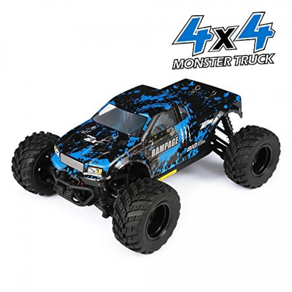HAIBOXING RC Autos 1/18 Scale four wheel force Off-Avenue Monster Trucks with 36+KM/H Excessive Tempo, 2.4 GHz Some distance-off-Controlled Electrical All Terrain Water resistant Autos with Rechargeable Battery for Young of us and Adults RTR