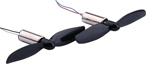 Yeeco 2PCs DC three.7V 50000RPM 8520 Hollow Cup Electrical Motors with 2 Helicopter Propeller, Mini DC Engine Motor Equipment for DIY RC Quadcopter Units