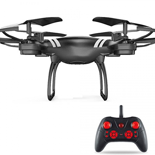 Kanzd Huge Perspective Lens HD Digicam Quadcopter RC Drone WiFi FPV Are living Helicopter Flit (Black)