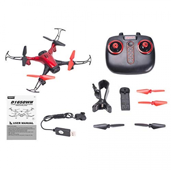 BBT Phantom Sky WiFi FPV Drone-Red
