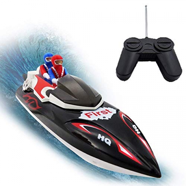 KOLAMAMA RC Boat, A ways off Preserve watch over Boat for Kids&Adults,2.4Ghz 4CH Electric Racing Boat for Pools and Lakes,Kids Boat Toy