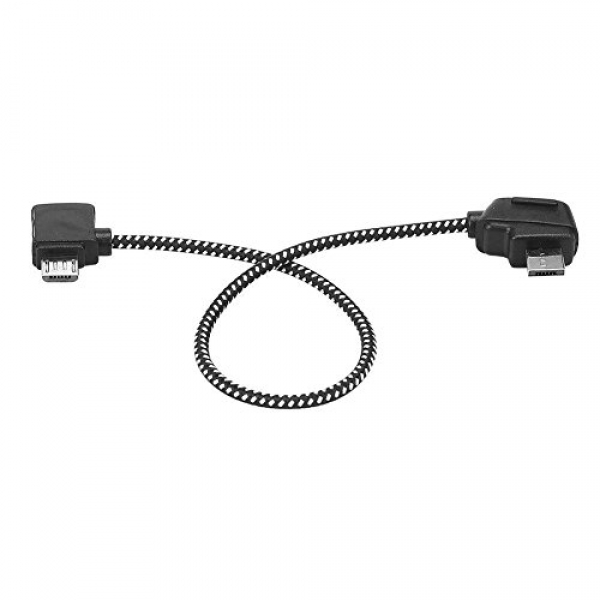 Favrison Reverse 8.15inch Android Tablet Micro USB Cable for DJI Mavic Legit Some distance off Control, Nylon Braided Recordsdata Line Connecting Cable Connector-Fits Android Tablet-for DJI Mavic Legit/Air RC Drone FPV