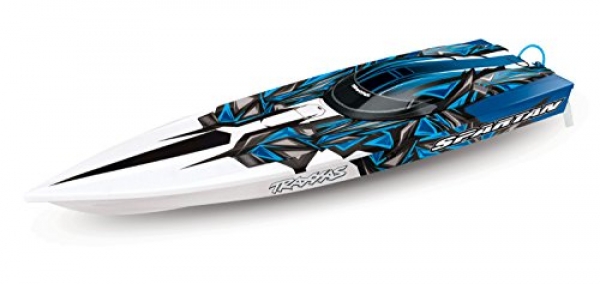 Traxxas Spartan RC Slip Boat, Blue