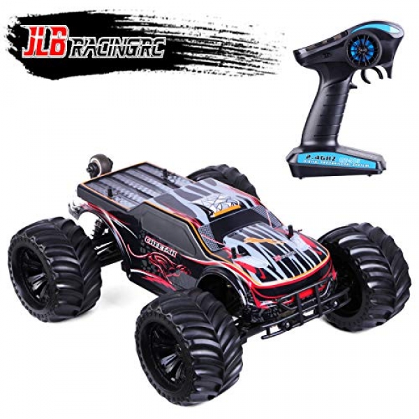 JLBRACINGRC 1/10 Scale Faraway Control Autos 80KM/H High Velocity 4wd 2.4GHZ RC Truck 4×4 Off Facet toll road Radio Managed Electrical Racing Monster Autos RTR Brushless RC Vehicle for Adults with 120A ESC Waterproof