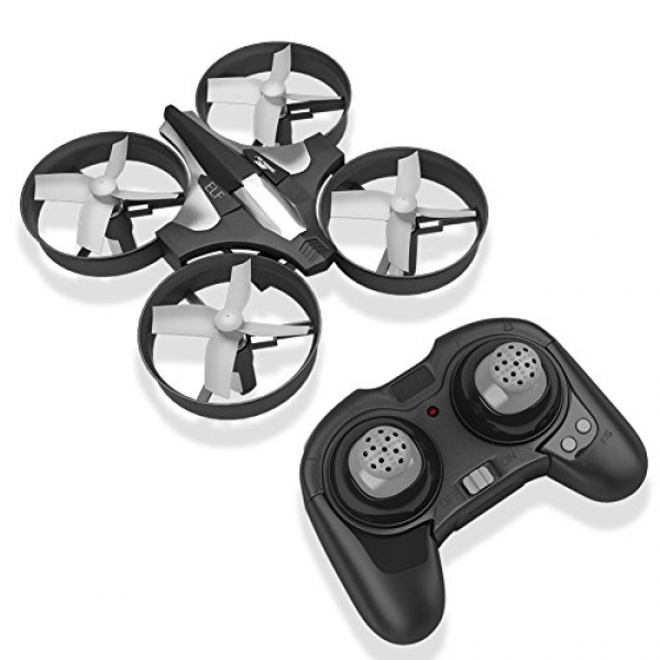 RCtown ELF Mini Drone for Children, 2.4Ghz 6-Axis Gyro Headless Mode LED Lights A ways away Control RC Quadcopter (Dusky)